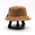 Brown 100% poliestere all'ingrosso cappello da secchio all'ingrosso